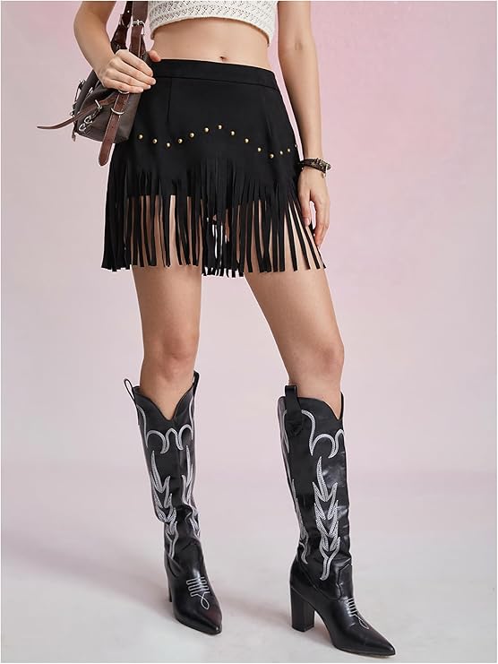 Velora Fringe Skirt