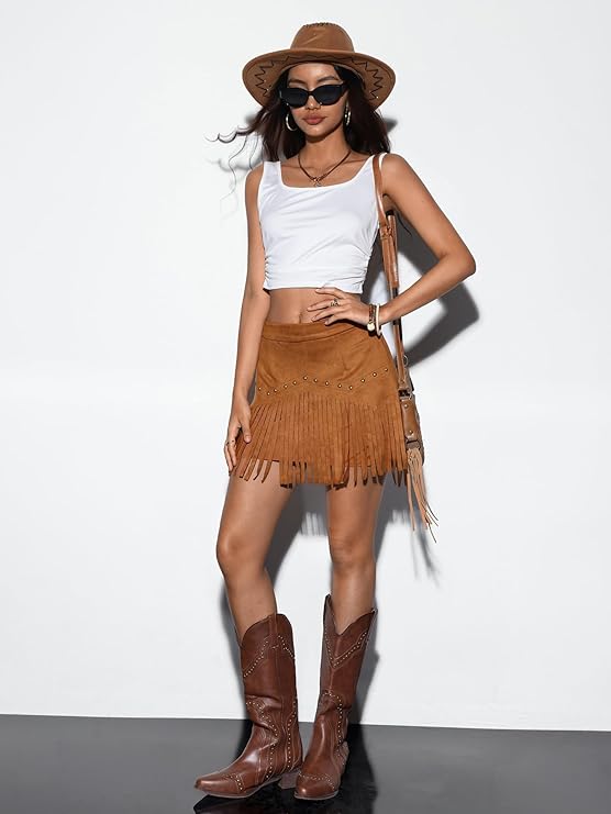 Velora Fringe Skirt