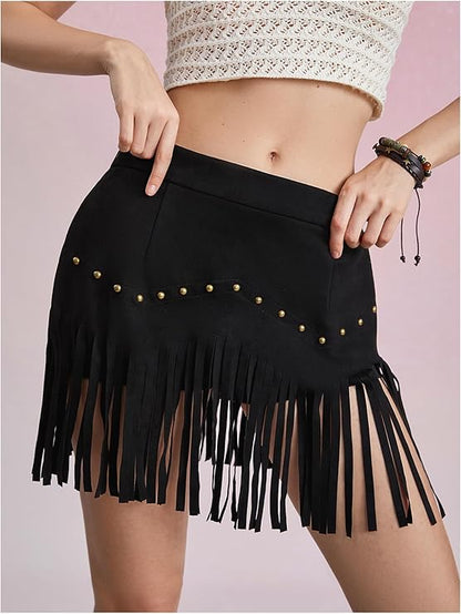 Velora Fringe Skirt