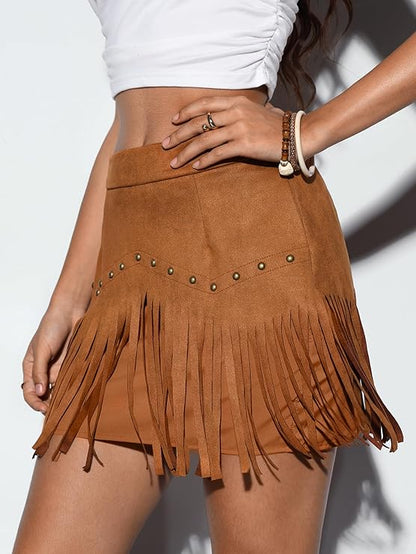 Velora Fringe Skirt